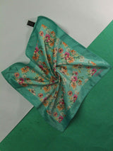 Mint Green Floral Pocket Square - TOSSIDO