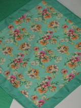 Mint Green Floral Pocket Square - TOSSIDO
