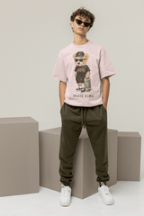 Teddy Skate King: Street Style Oversized Tee