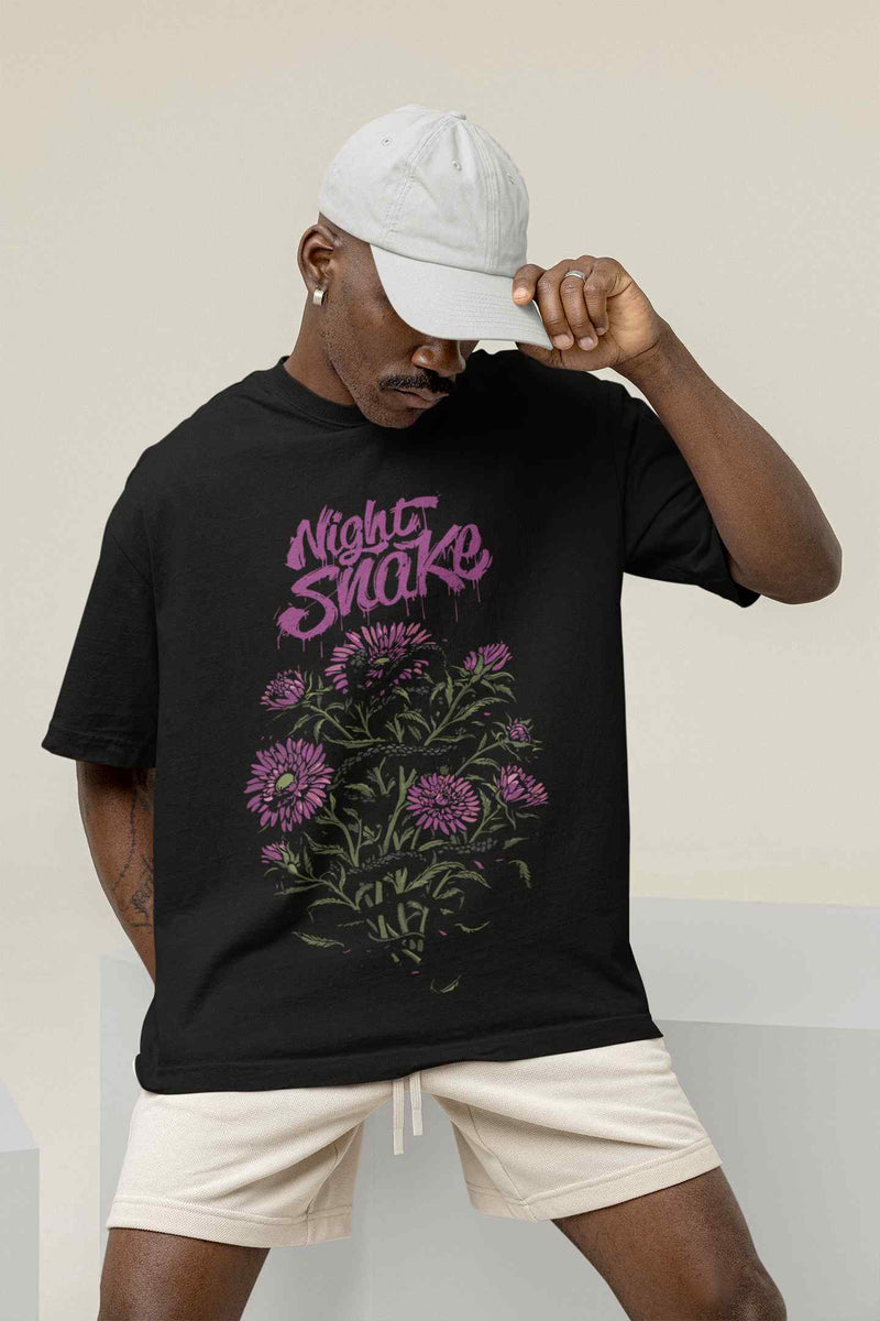 Night Snake Oversized Tee