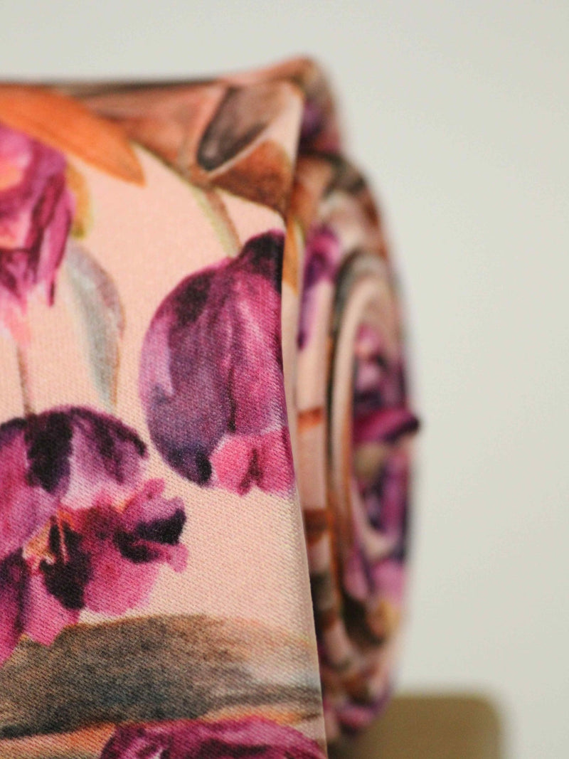 Multi Floral Printed Necktie - TOSSIDO