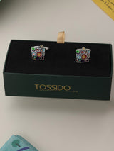 Multicolor Abstract Cufflinks - TOSSIDO