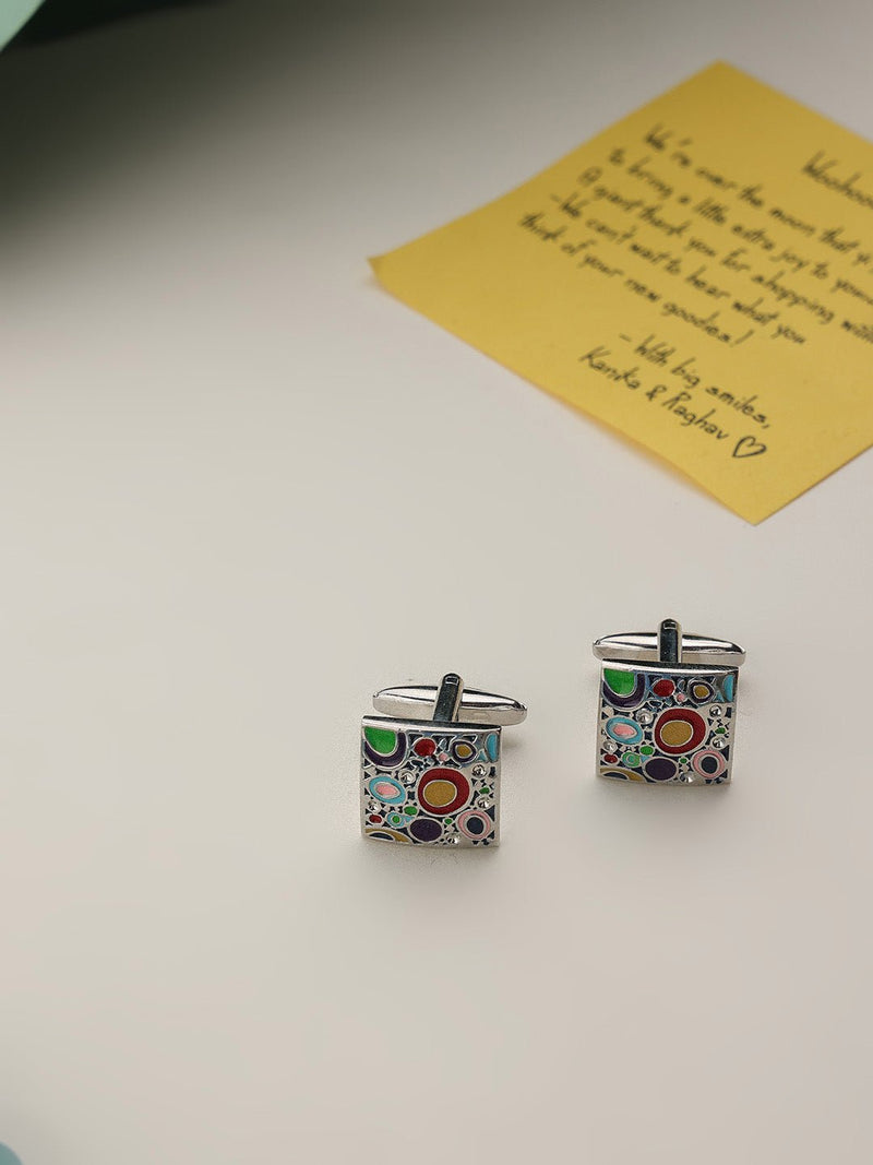 Multicolor Abstract Cufflinks - TOSSIDO