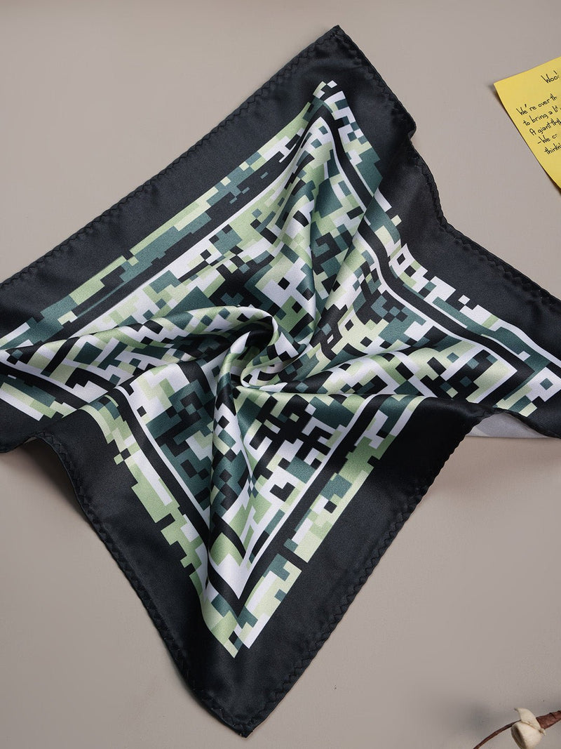Multicolor Abstract Pocket Square - TOSSIDO