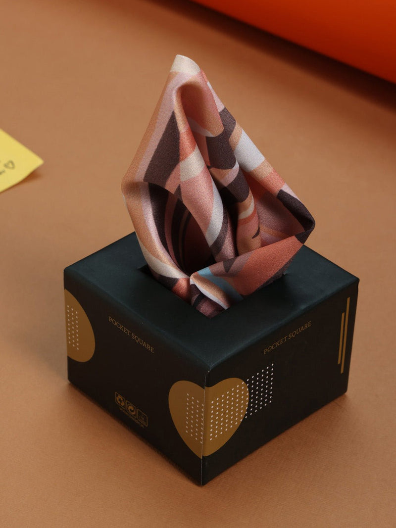 Multicolor Abstract Pocket Square - TOSSIDO