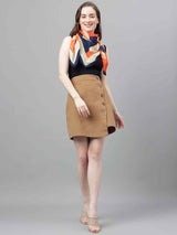 Multicolor Abstract Scarf & Scarf Bag Set - TOSSIDO