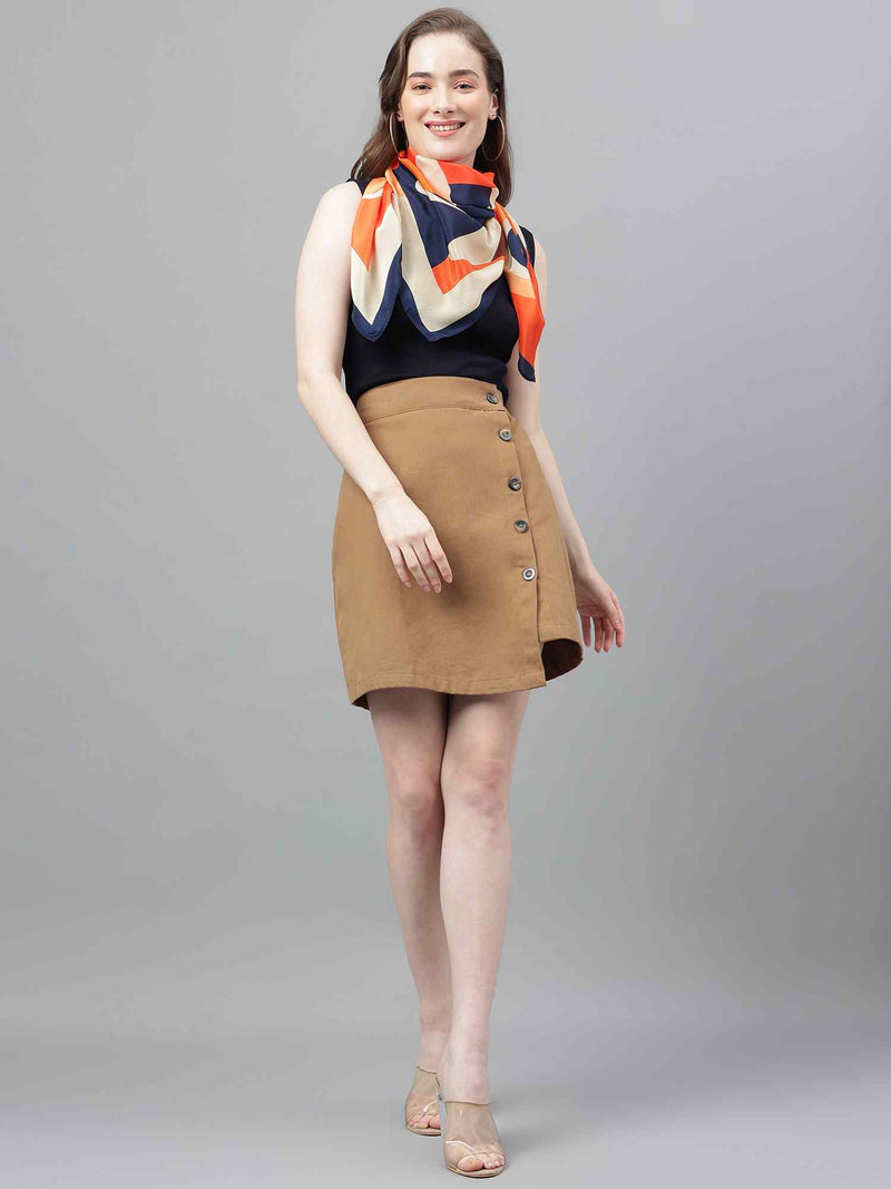 Multicolor Abstract Scarf & Scarf Bag Set - TOSSIDO