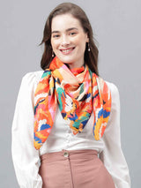 Multicolor Abstract Scarf & Scarf Bag Set - TOSSIDO