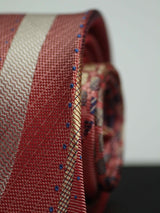 Multicolor Abstract Woven Silk Necktie - TOSSIDO