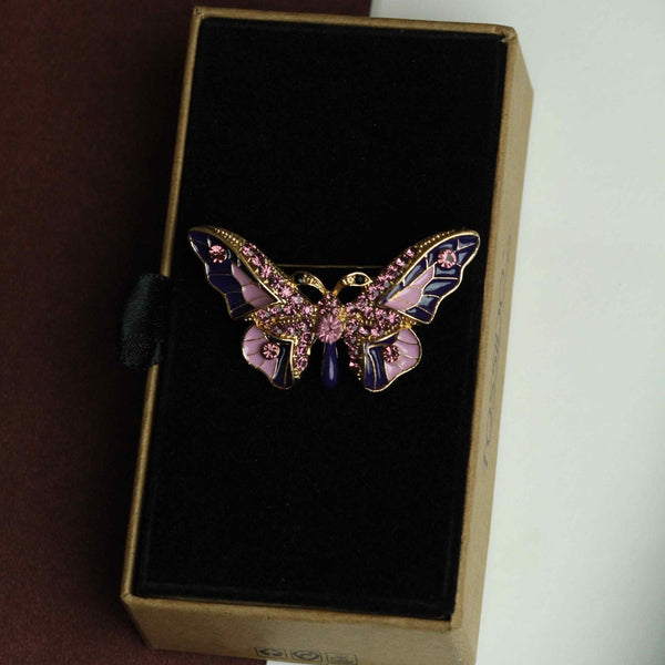 Multicolor Butterfly Brooch