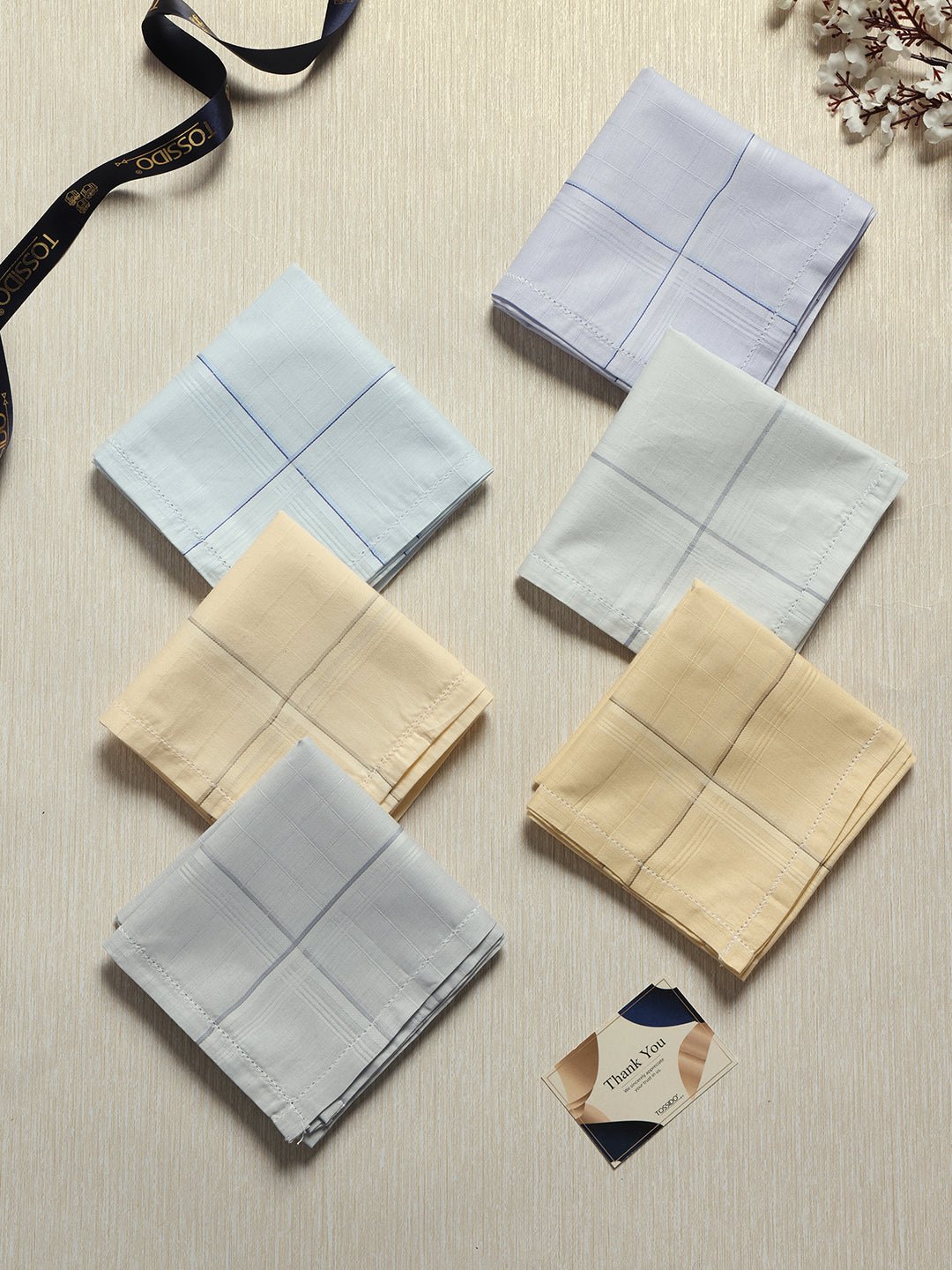 Pastel Harmony Cotton Handkerchief Set