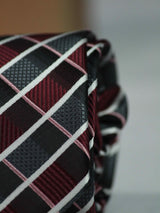 Multicolor Check Skinny Necktie - TOSSIDO
