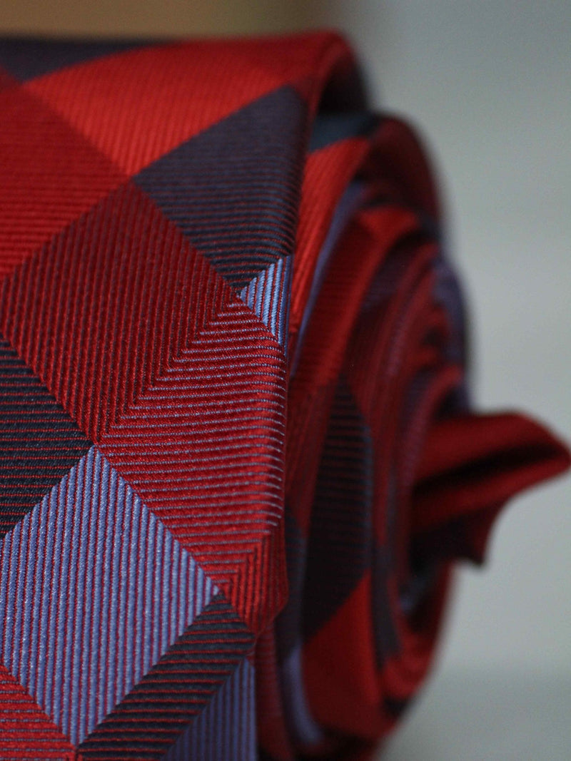 Multicolor Check Skinny Necktie - TOSSIDO