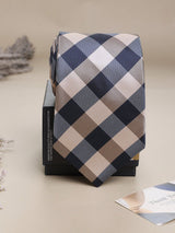 Multicolor Check Woven Necktie - TOSSIDO