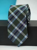 Multicolor Check Woven Silk Necktie - TOSSIDO