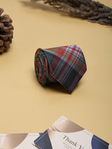 Multicolor Check Woven Silk Necktie - TOSSIDO