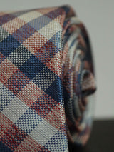 Multicolor Check Woven Silk Necktie - TOSSIDO
