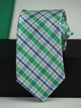Multicolor Check Woven Silk Necktie - TOSSIDO