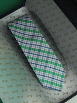Multicolor Check Woven Silk Necktie - TOSSIDO