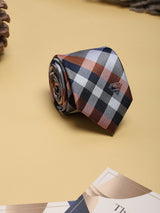 Multicolor Check Woven Silk Necktie - TOSSIDO