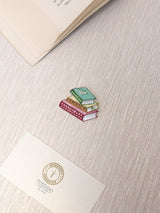 Multicolor Crystal Book Stack Brooch - TOSSIDO