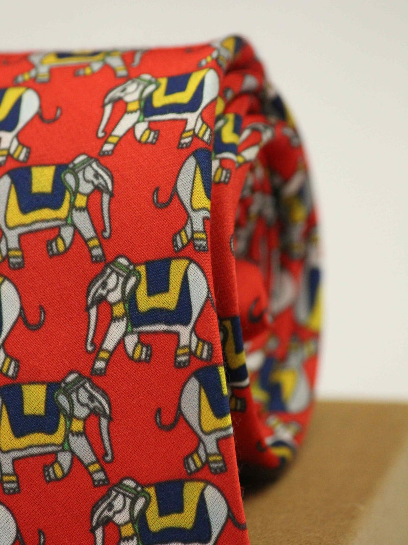 Multicolor Elephant Necktie - TOSSIDO