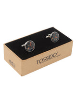Multicolor Floral Cufflink - TOSSIDO