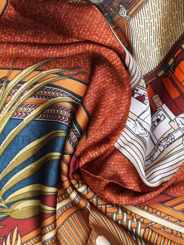 Multicolor Floral Neckerchief - TOSSIDO