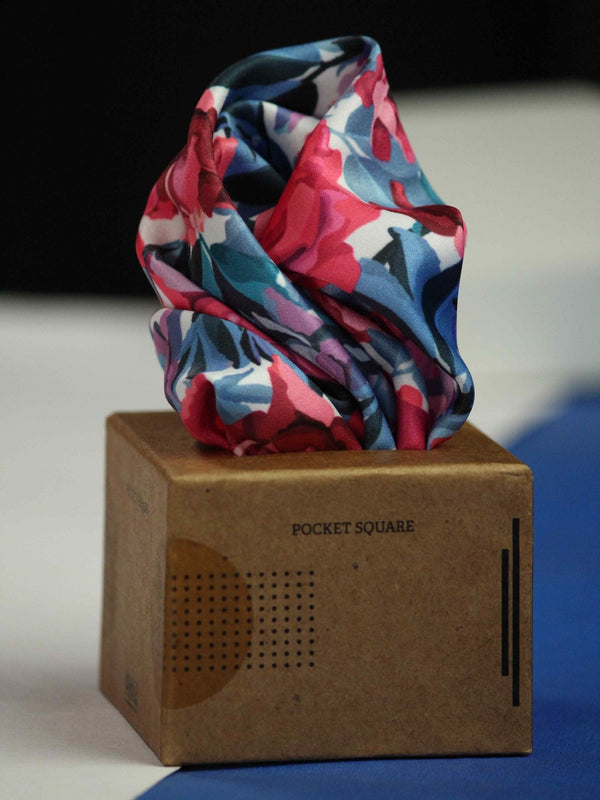 Multicolor Floral Pocket Square - TOSSIDO