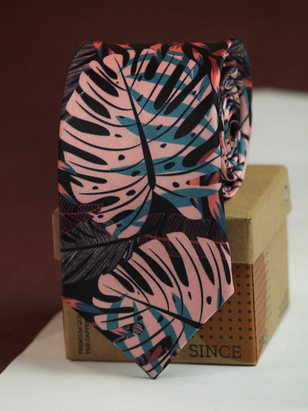 Multicolor Floral Printed Necktie - TOSSIDO