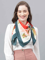 Multicolor Floral Scarf & Scarf Bag Set - TOSSIDO