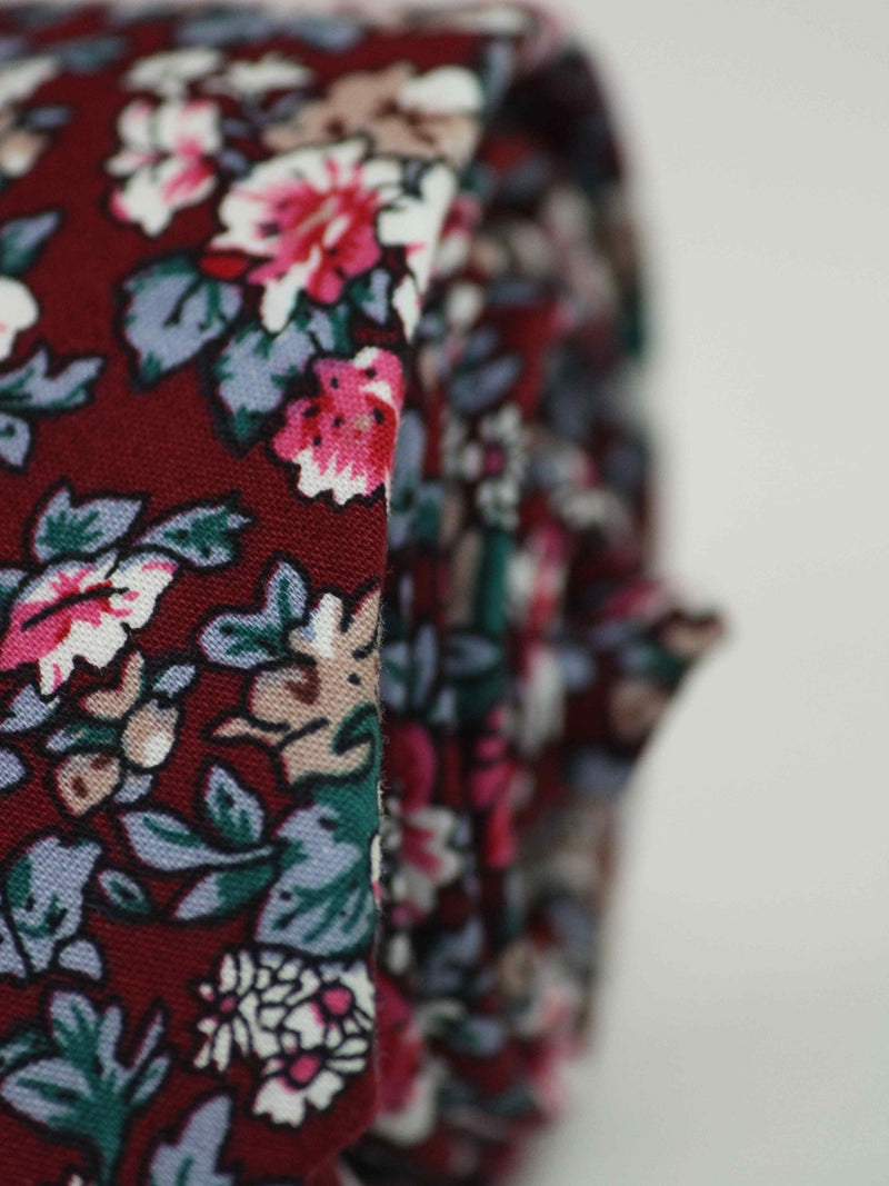 Multicolor Floral Skinny Necktie - TOSSIDO