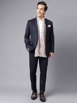 Multicolor Floral Stole & Pocket Square Set - TOSSIDO