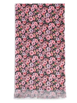 Multicolor Floral Stole & Pocket Square Set - TOSSIDO