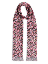 Multicolor Floral Stole & Pocket Square Set - TOSSIDO