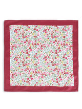 Multicolor Floral Stole & Pocket Square Set - TOSSIDO