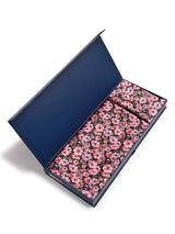 Multicolor Floral Stole & Pocket Square Set - TOSSIDO