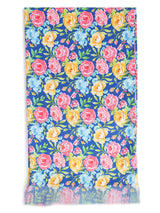 Multicolor Floral Stole & Pocket Square Set - TOSSIDO