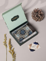 Multicolor Geometric Silk Pocket Square - TOSSIDO