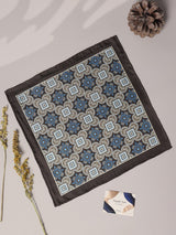 Multicolor Geometric Silk Pocket Square - TOSSIDO