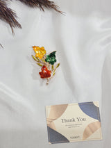 Multicolor Leafy Brooch - TOSSIDO