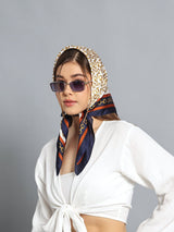 Multicolor Linked Chains Short Scarf - TOSSIDO