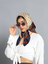 Multicolor Linked Chains Short Scarf - TOSSIDO