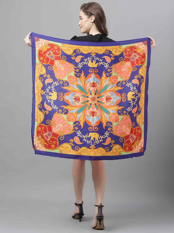 Multicolor Multipattern Scarf & Scarf Bag Set - TOSSIDO