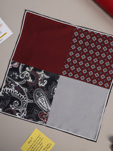 Multicolor Multipattern Silk Pocket Square - TOSSIDO