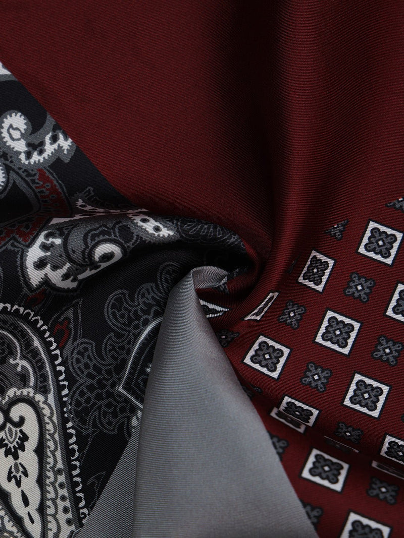 Multicolor Multipattern Silk Pocket Square - TOSSIDO