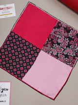Multicolor Multipattern Silk Pocket Square - TOSSIDO