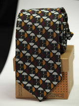 Multicolor novelty necktie in woven microfiber, close-up