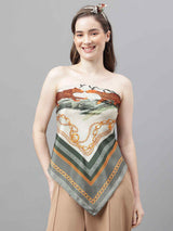 Multicolor Novelty Scarf & Scarf Bag Set - TOSSIDO