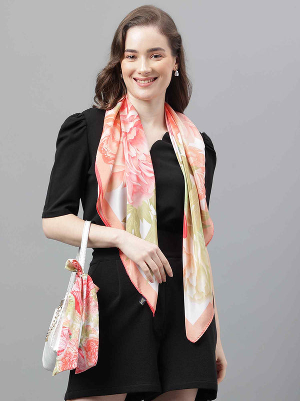 Multicolor Novelty Scarf & Scarf Bag Set - TOSSIDO